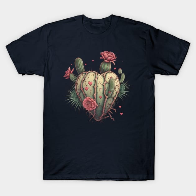 cactus heart T-Shirt by noirshop